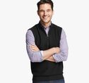 Quarter-Zip Sweater Vest image number null