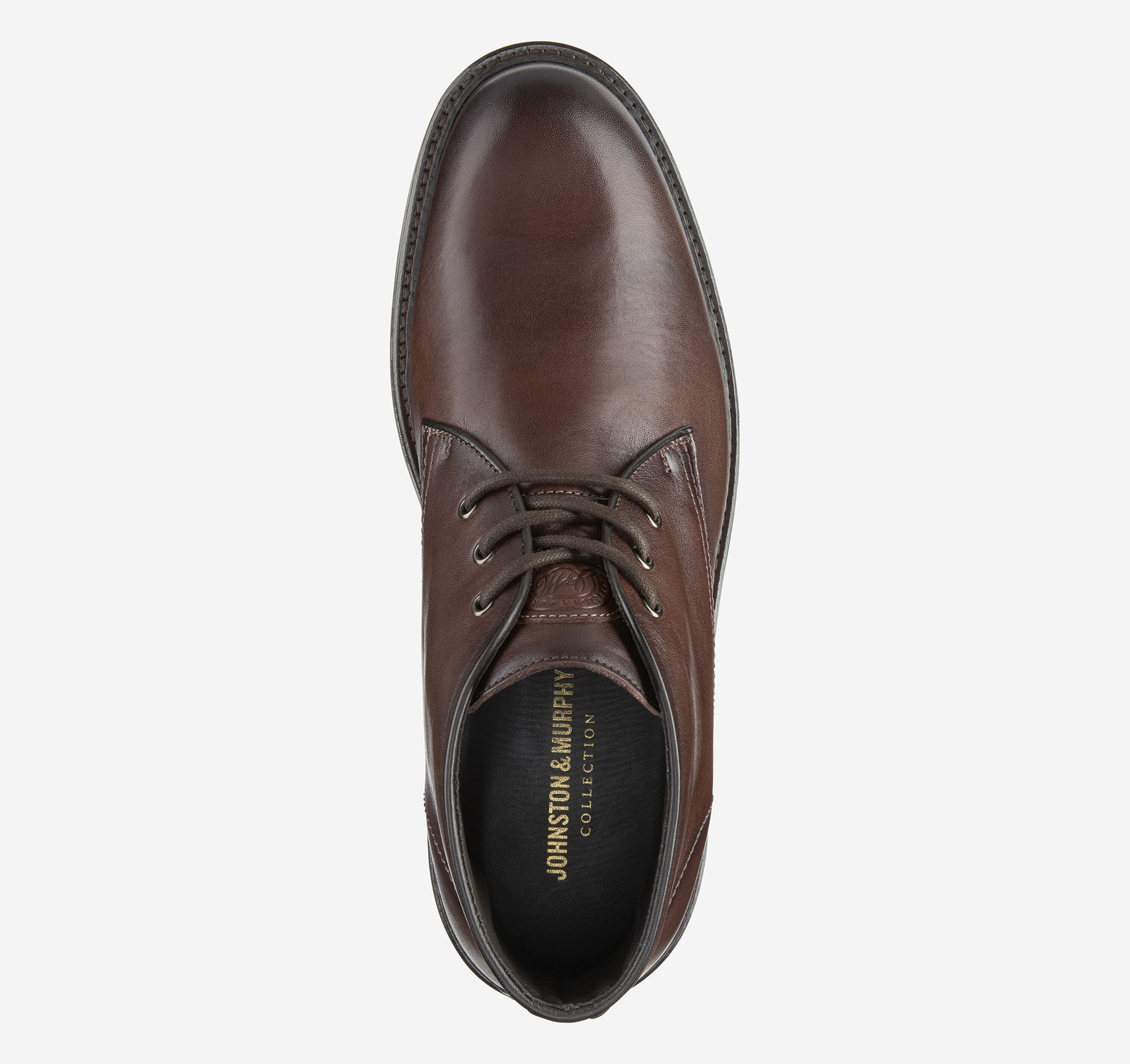 Johnston & Murphy Tan Leather Chukka Boots with Dark Laces Men main image 2