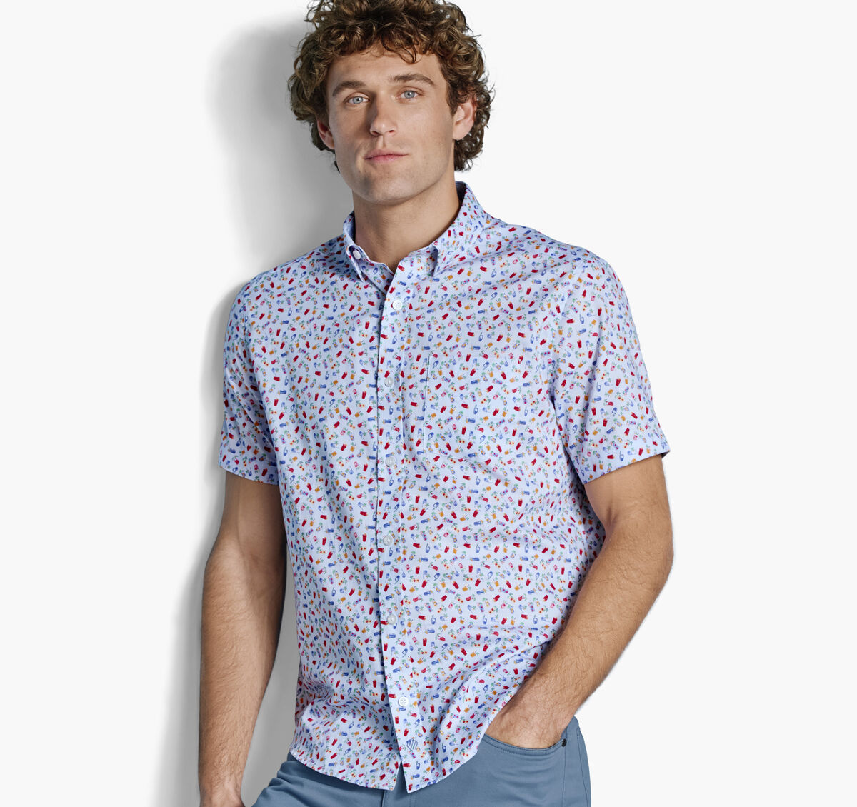 Logan Printed Short-Sleeve Shirt image number null