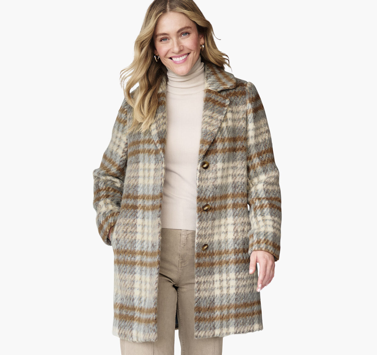 Notched-Collar Coat image number null