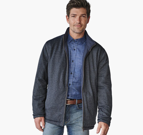 Kenner Reversible Jacket - Navy/Navy Knit