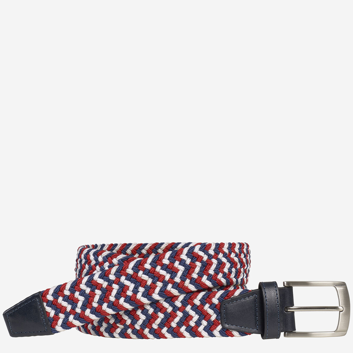 Woven Stretch-Knit Belt image number null
