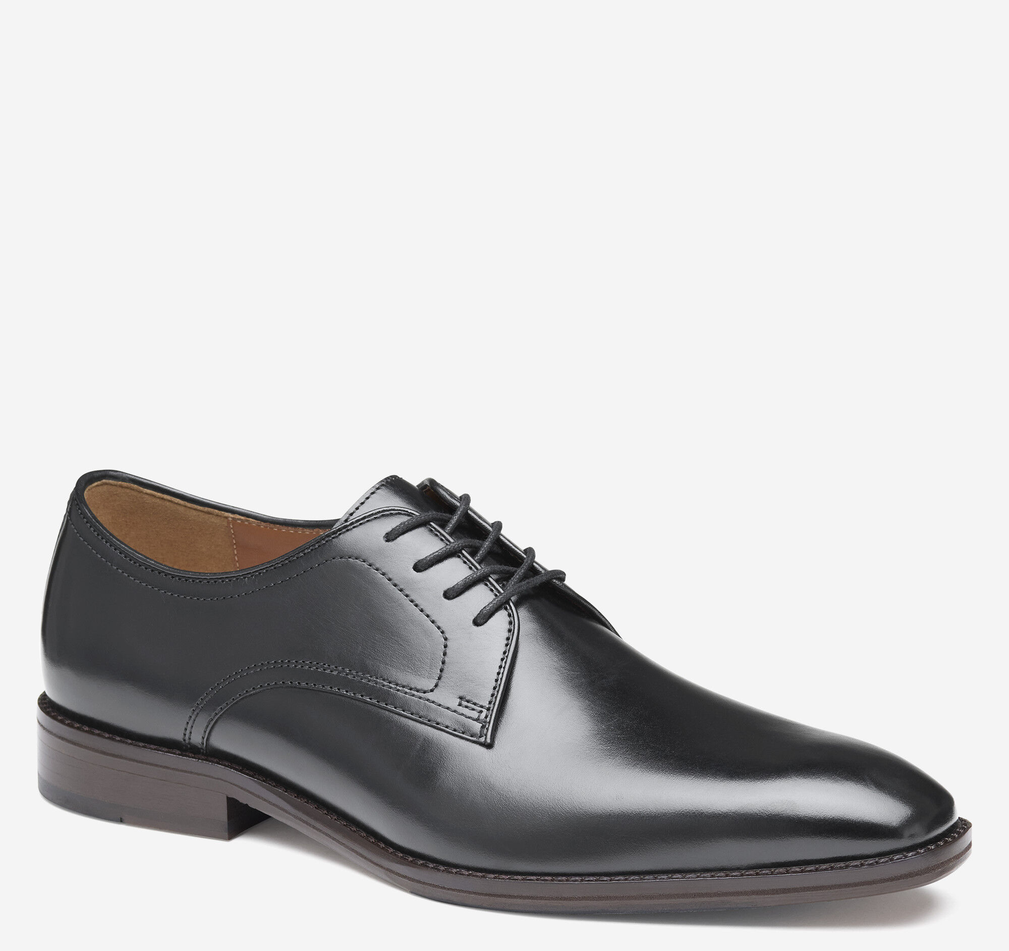 Men's Sullivan Plain Toe in Black Italian Calfskin | Johnston & Murphy
