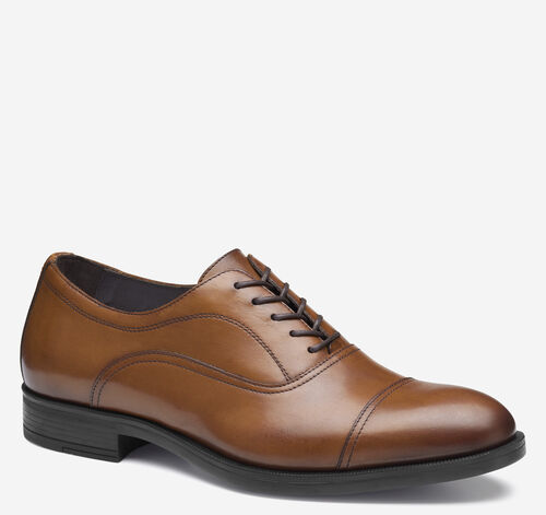 Conlin Cap Toe - Light Tan Full-Grain Leather