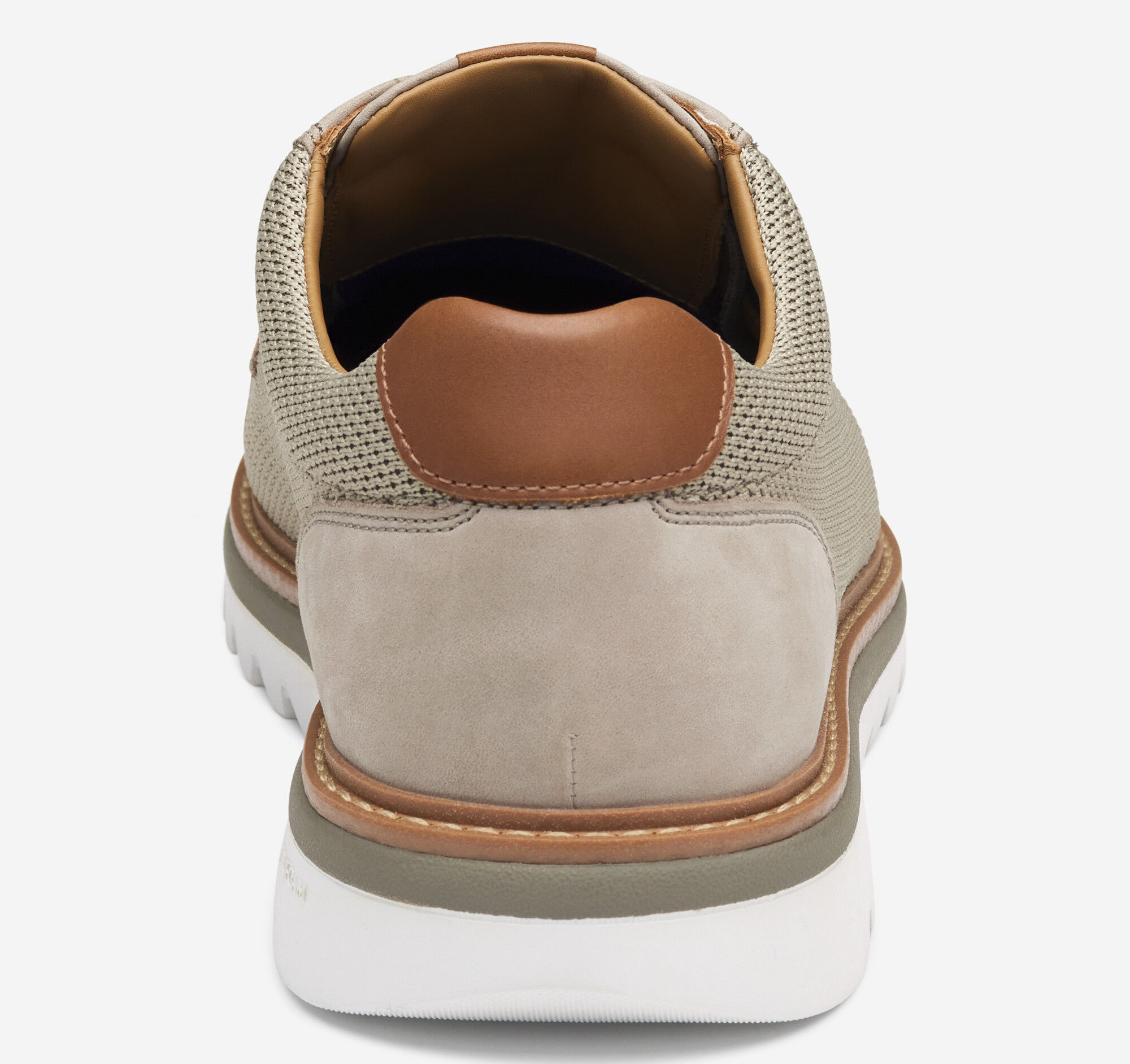 Men's Braydon Knit Plain Toe in Taupe Knit | Johnston & Murphy