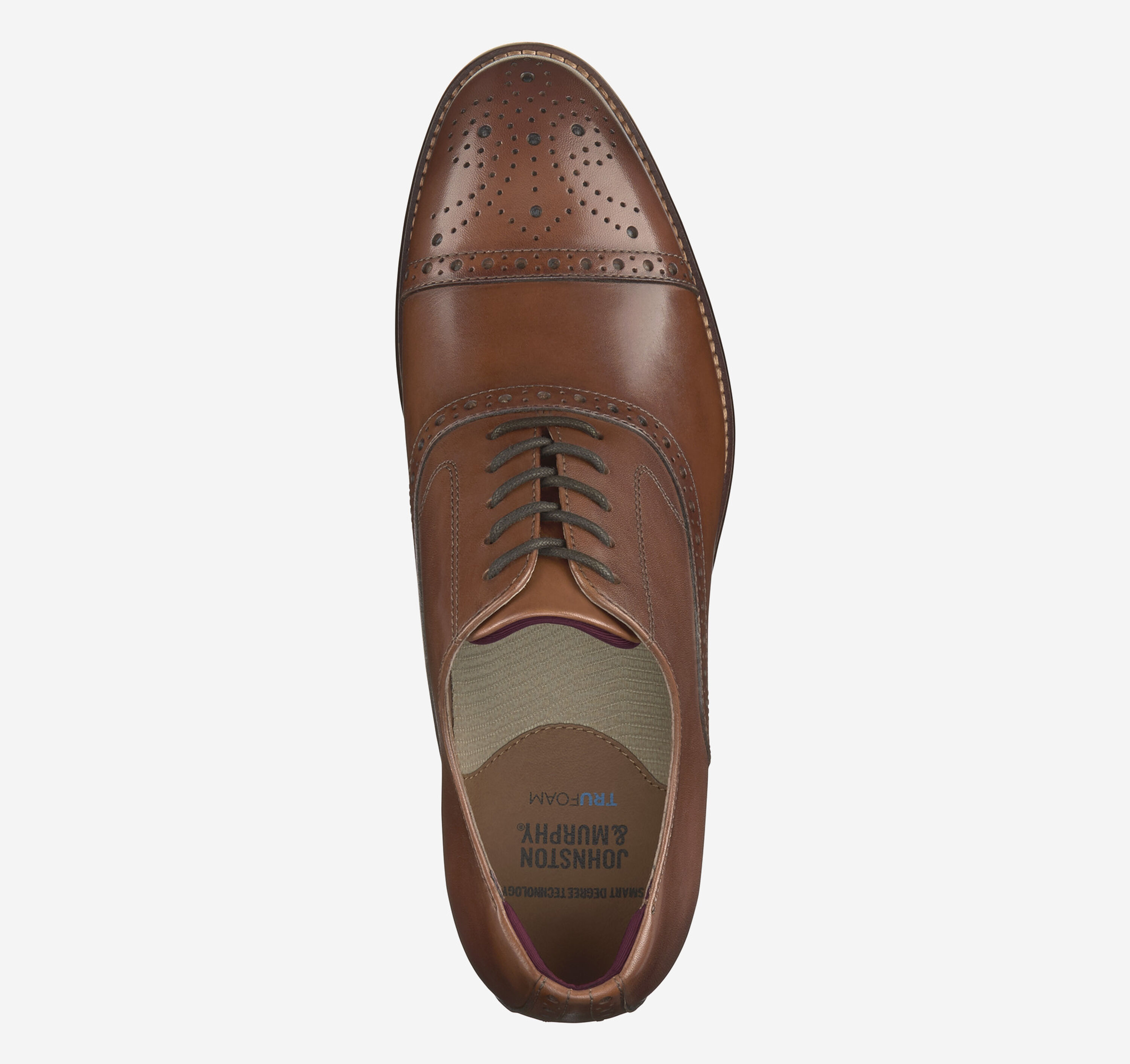 Johnston and Murphy Conard Dress Shoes Mens Size 11M Mahogany Brown 20-9534 Men main image 4