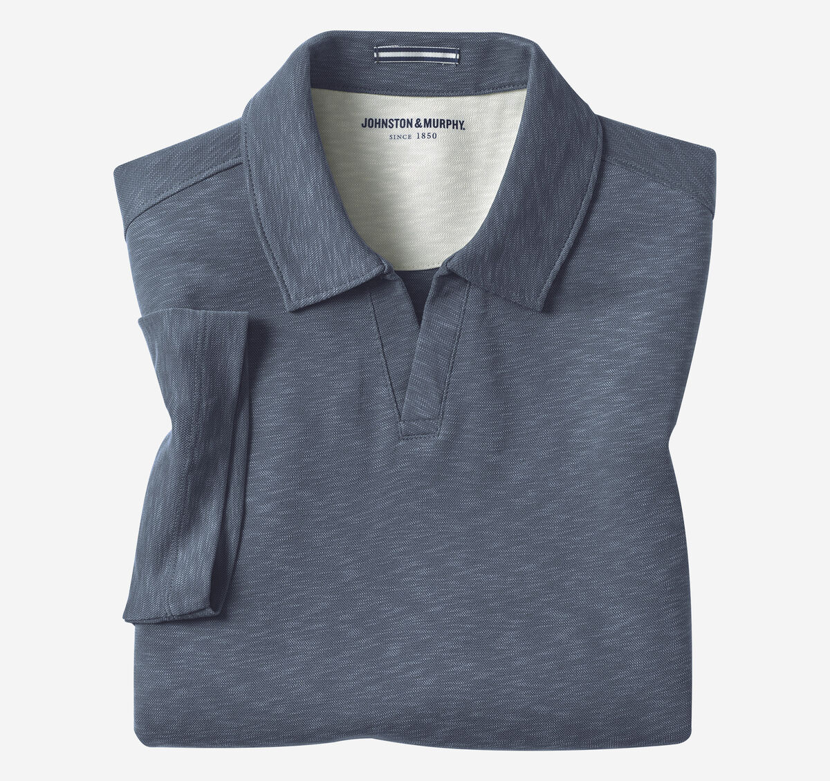 Vintage Slub V-Neck Polo image number null