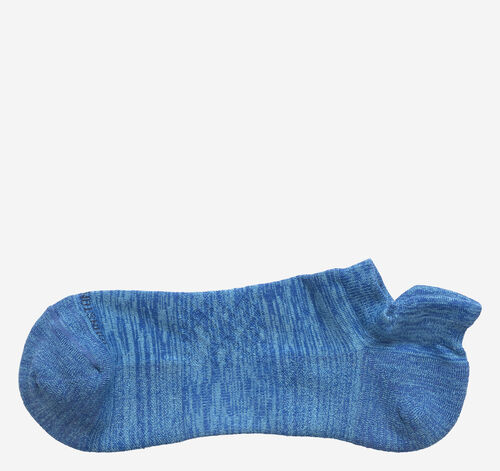 First In Comfort Ankle Socks - Blue Space-Dye