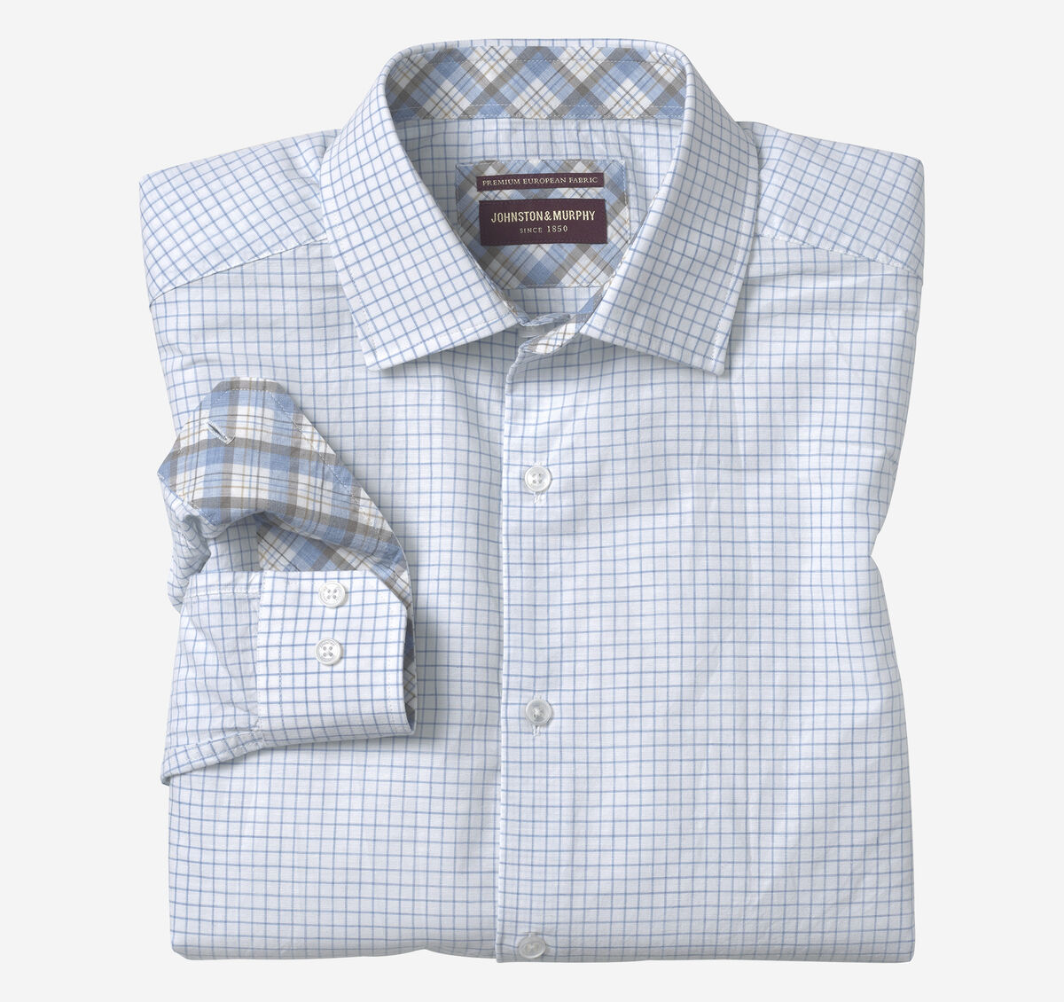 Linen-Blend Dress Shirt image number null