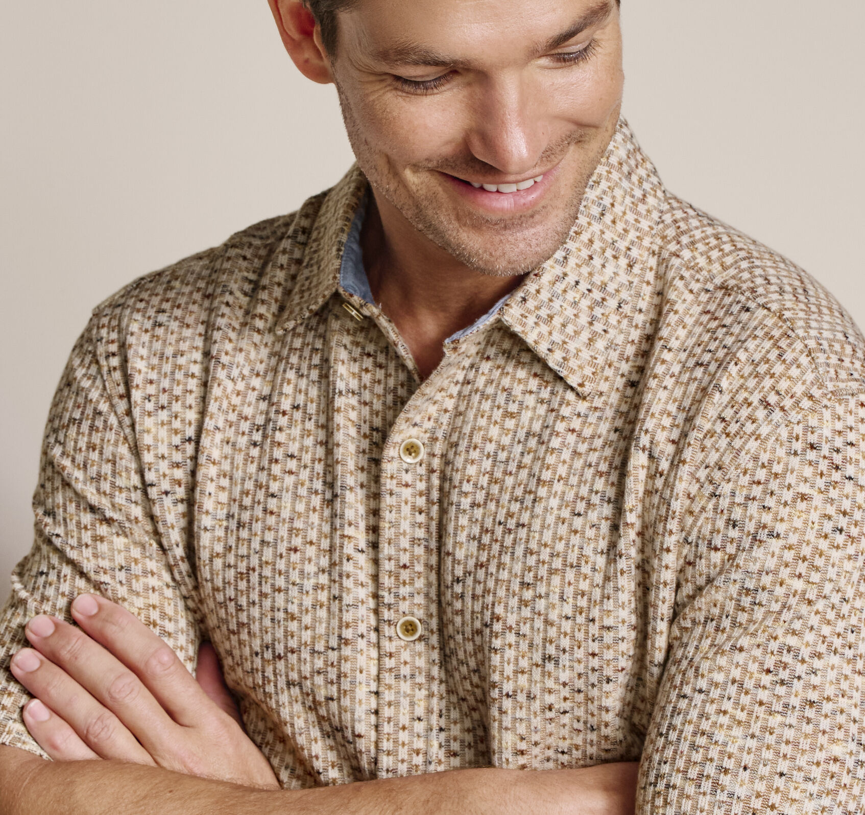 Linden Textured Short-Sleeve Shirt