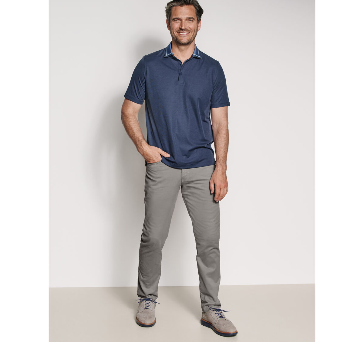 Tipped-Collar Polo image number null