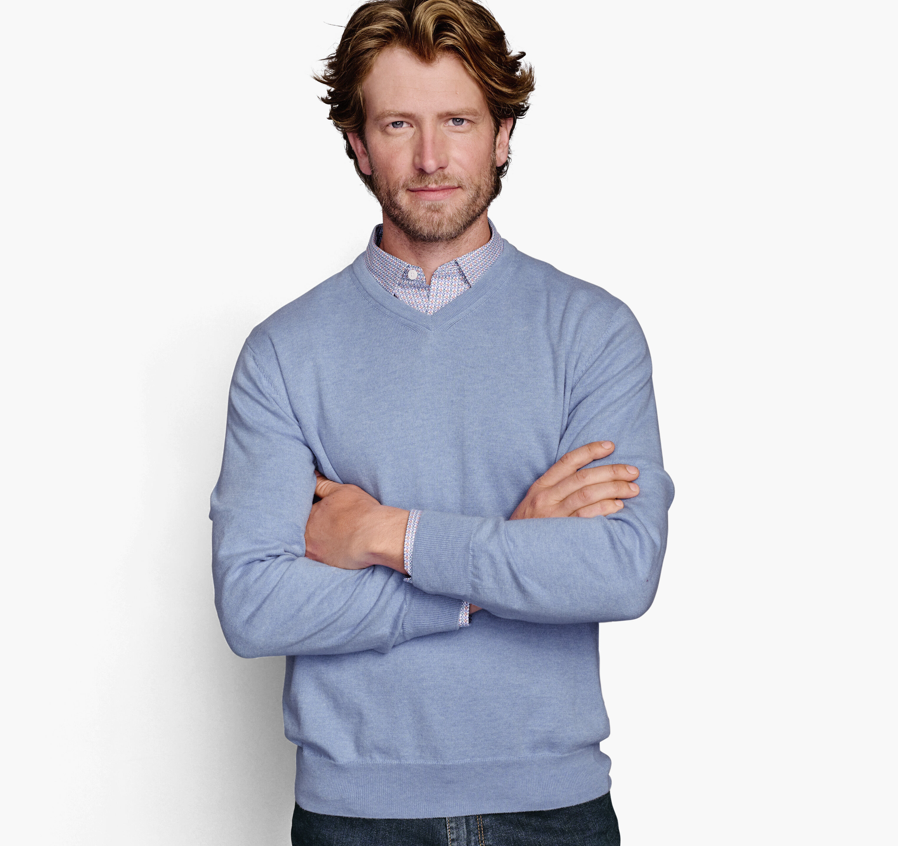 Men's V-Neck Sweater | Johnston & Murphy
