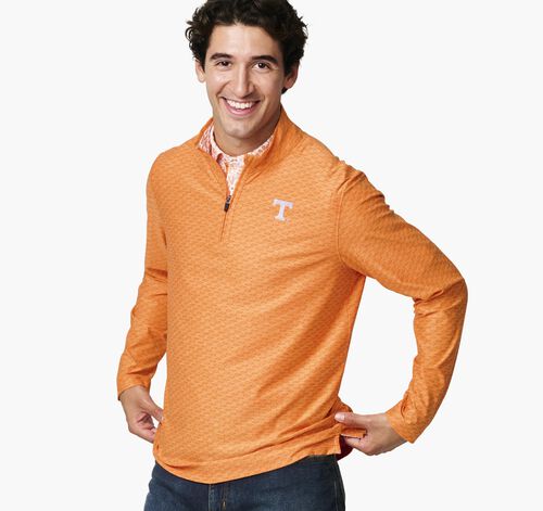Collegiate XC+&trade; State Print Quarter-Zip - University of Tennessee - Orange