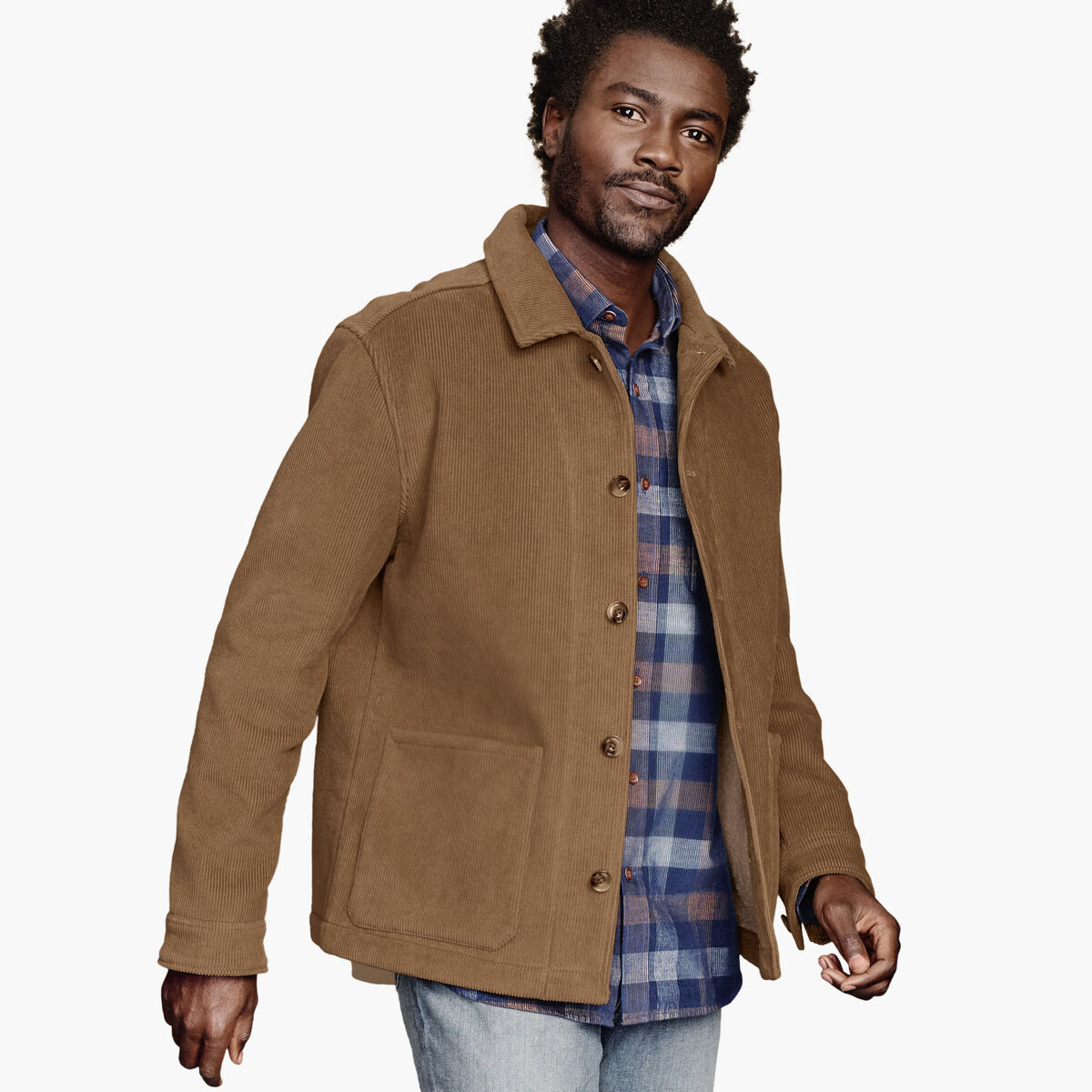 Sherpa-Lined Corduroy Jacket image number null