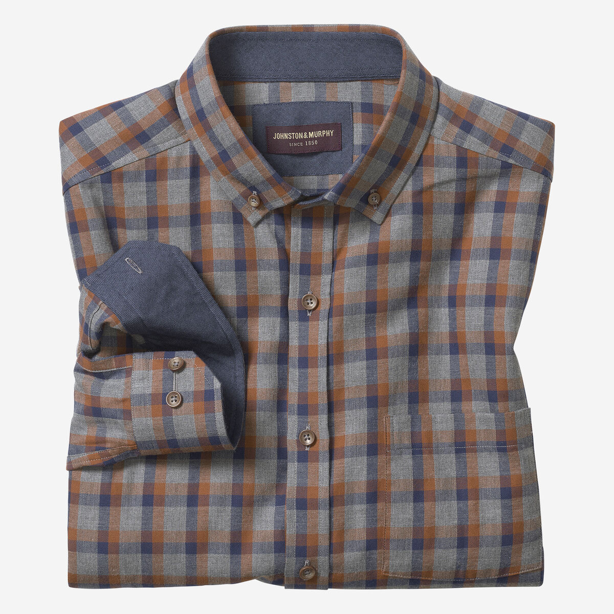 Heathered Woven Shirts image number null