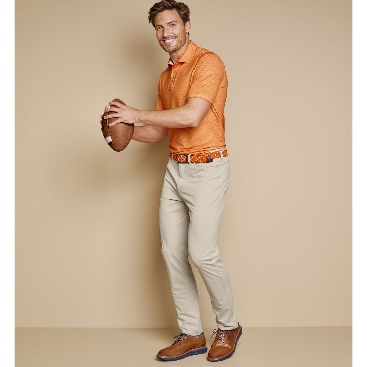 Game Day XC4® Goal Post Print Polo image number null