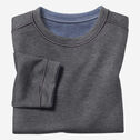 Boys Reversible Solid Crewneck image number null