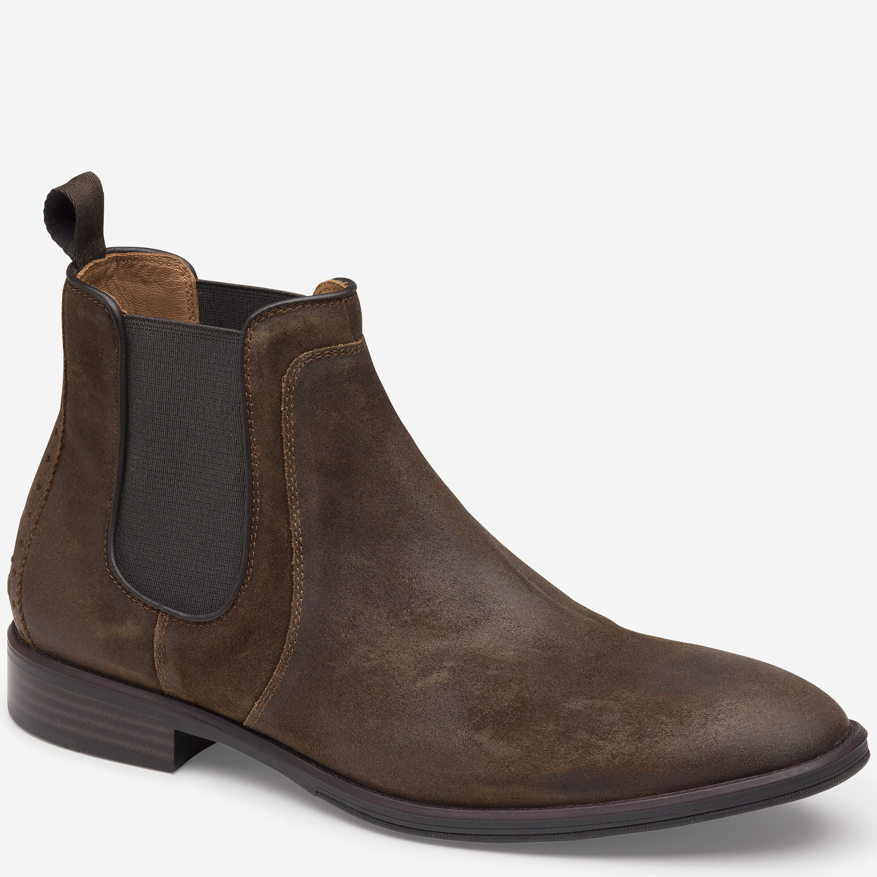 Johnson and Murphy Chelsea Boots (Mens US 10) Johnston & Murphy Mens Size 8M Blue Suede Pull On Casual  main image 3