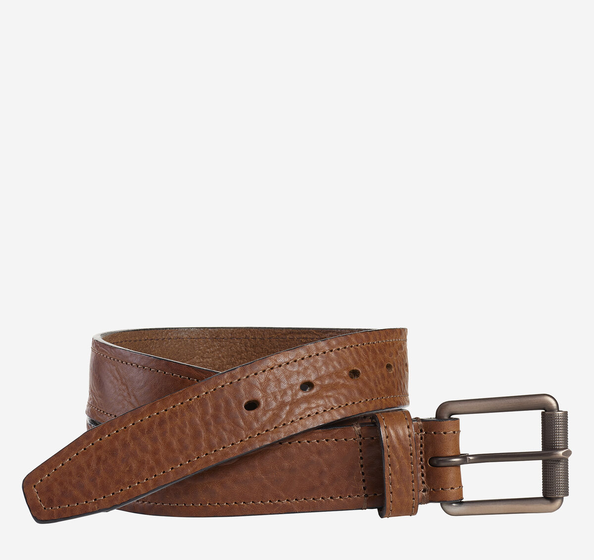 Washed Leather Belt image number null
