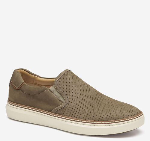McGuffey 2 Perfed Slip-On - Taupe Nubuck