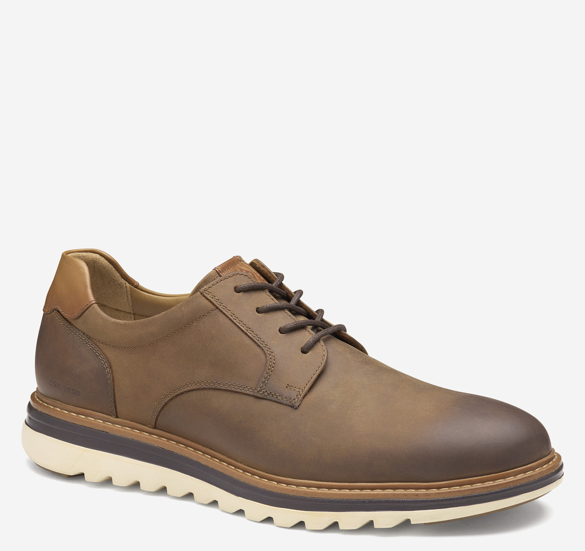 Men's Braxton Plain Toe in Brown Oiled Full Grain Leather