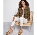 Animal-Print Denim Jacket image number null