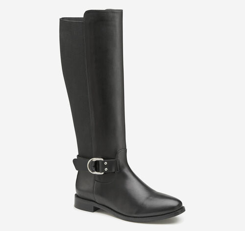 Darby Tall Gore Boot - Black Glove Leather