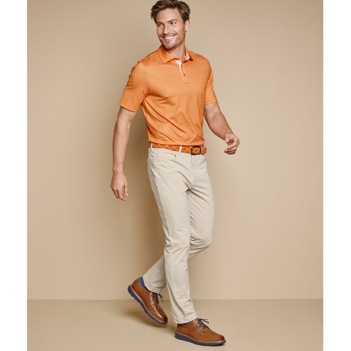 Game Day XC4® Goal Post Print Polo image number null