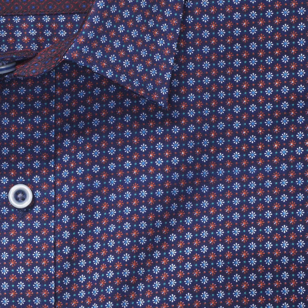 Alternating Floral Print Shirt image number null