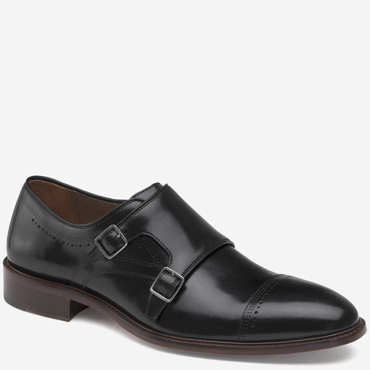 Sayer Cap-Toe Double-Buckle Monk Strap image number null
