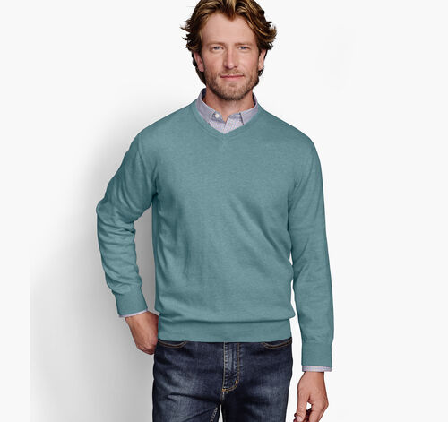 V-Neck Sweater - Teal
