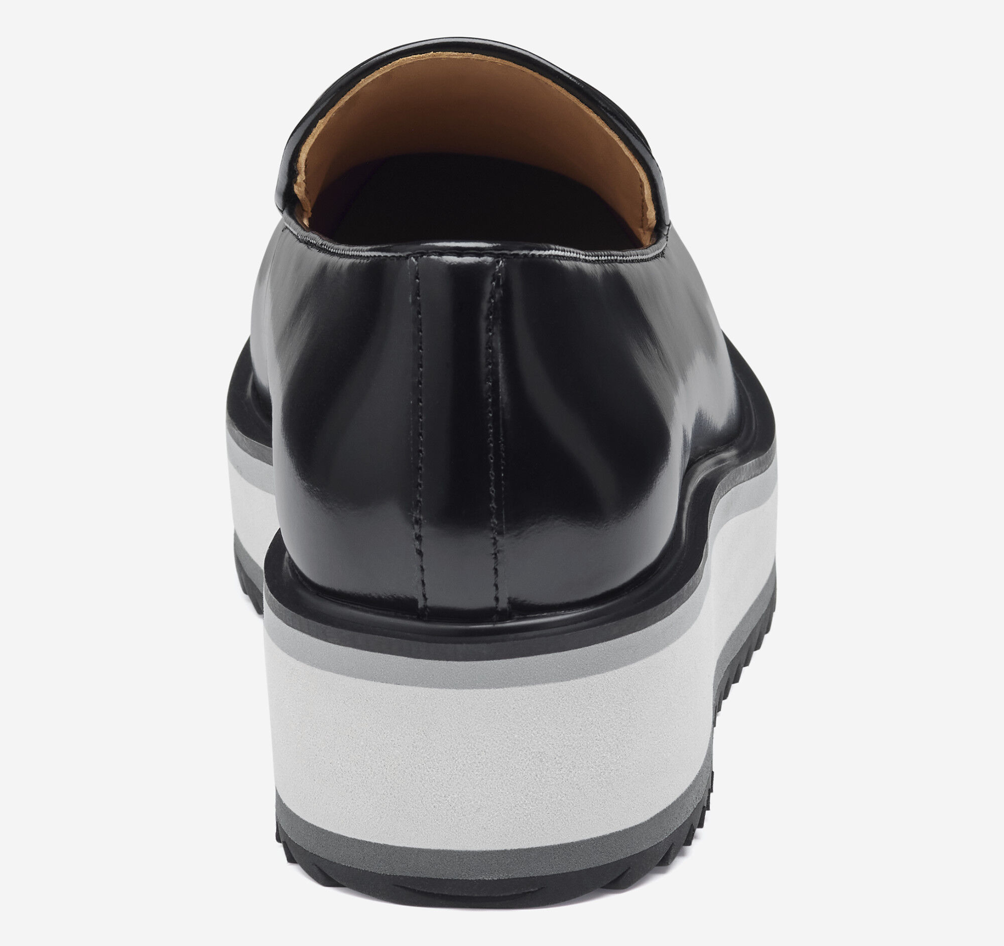 Women's Gracelyn Venetian in Black Antiqued Calfskin | Johnston