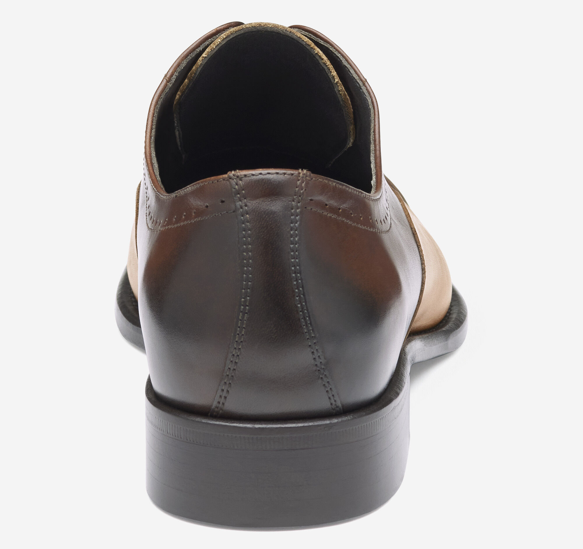 Men's Ellsworth Cap Toe in Brown/Tan Italian Calfskin | Johnston
