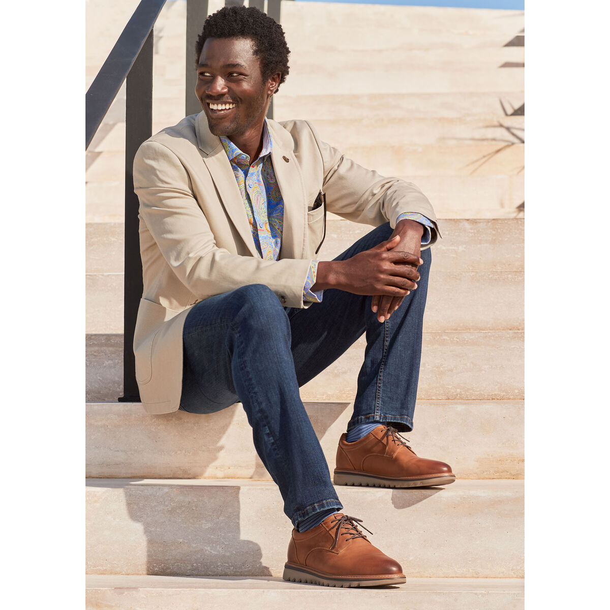 Washed Cotton Blazer image number null