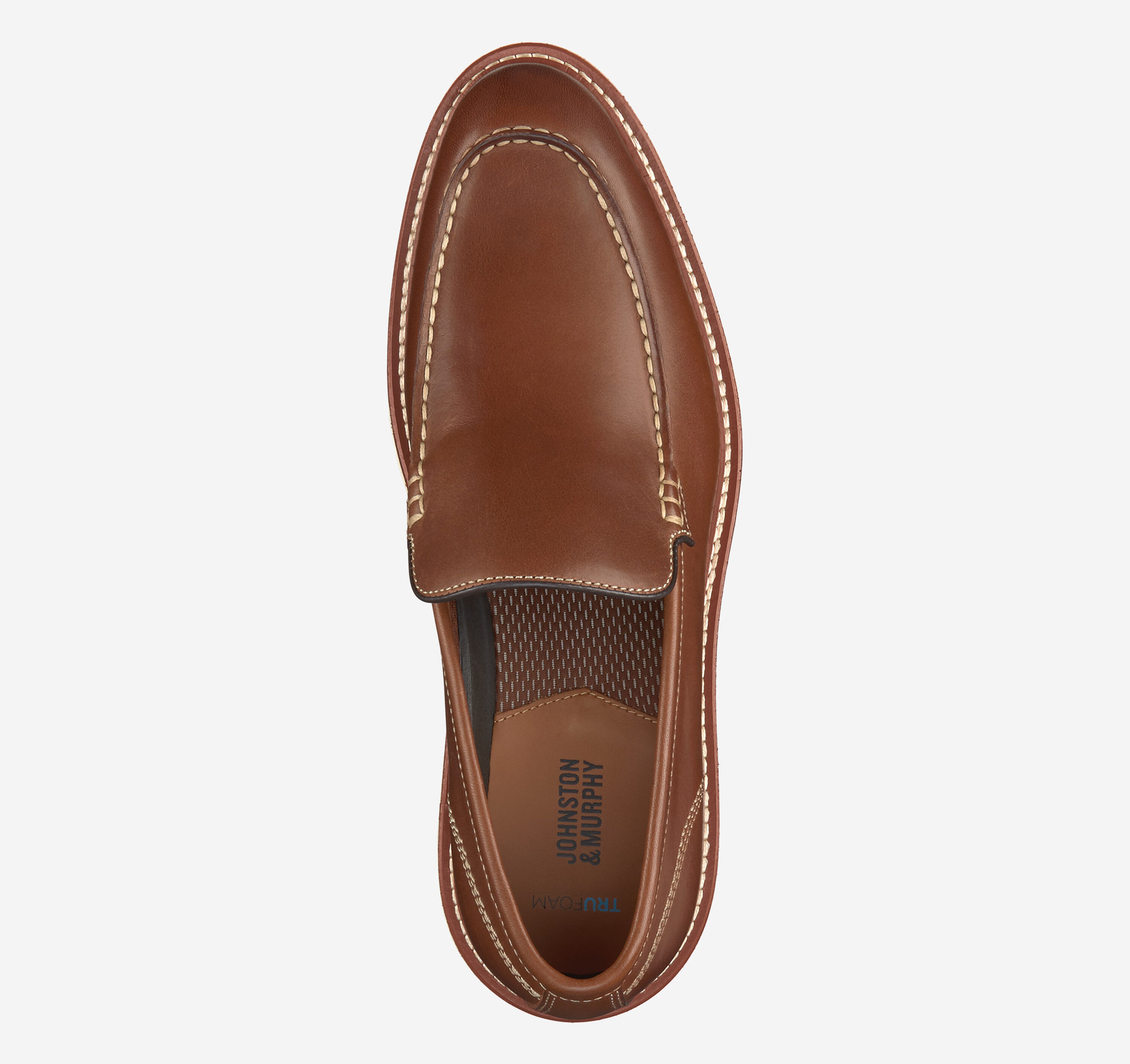 Johnston & Murphy Men\'s Tan Leather Loafers Johnston & Murphy Taylor Loafer (Tan) – Franco main image 2