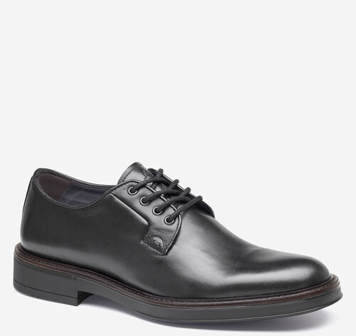 Brady Plain Toe - Black Hand-Finished Full-Grain Leather