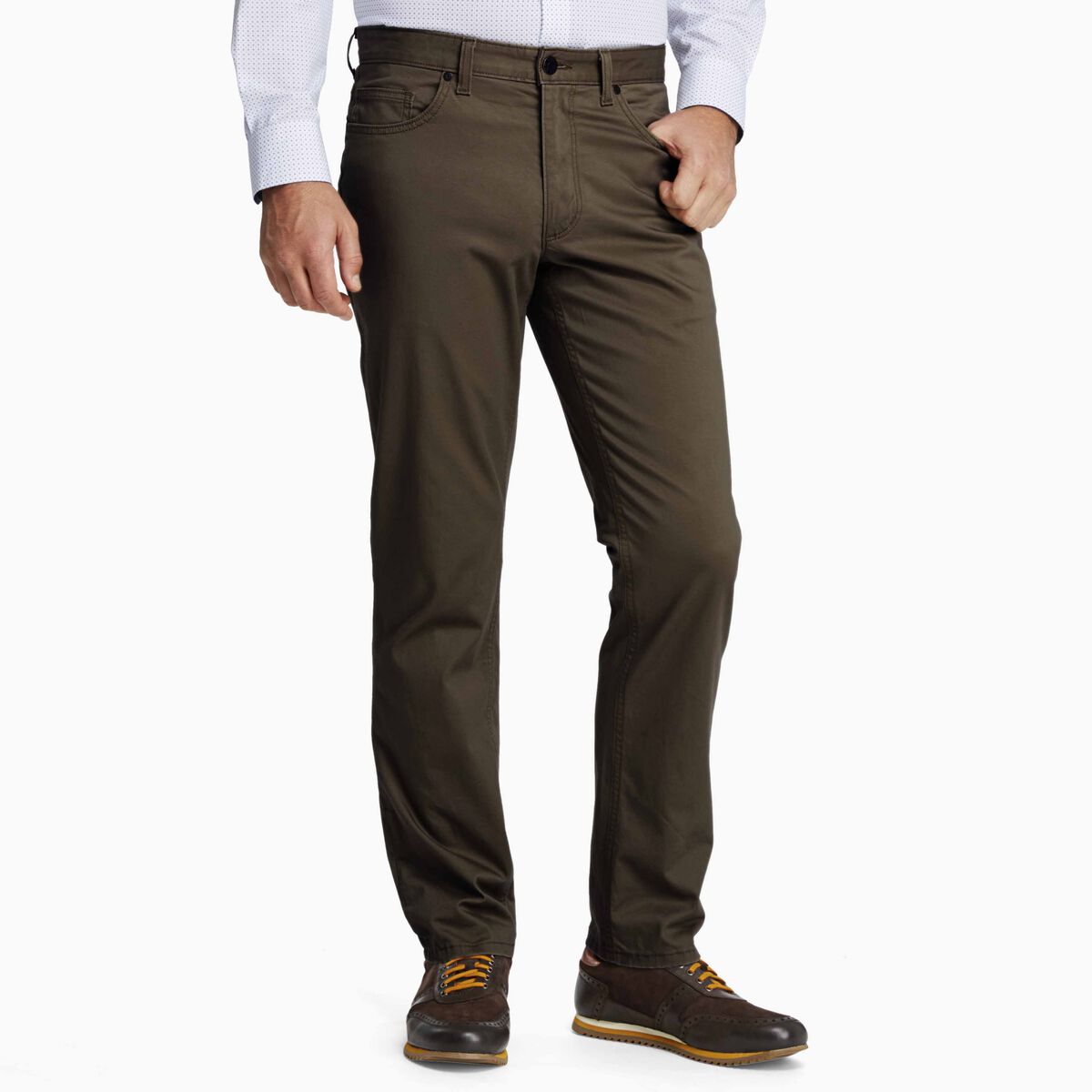Slim Fit Five-Pocket Pants image number null