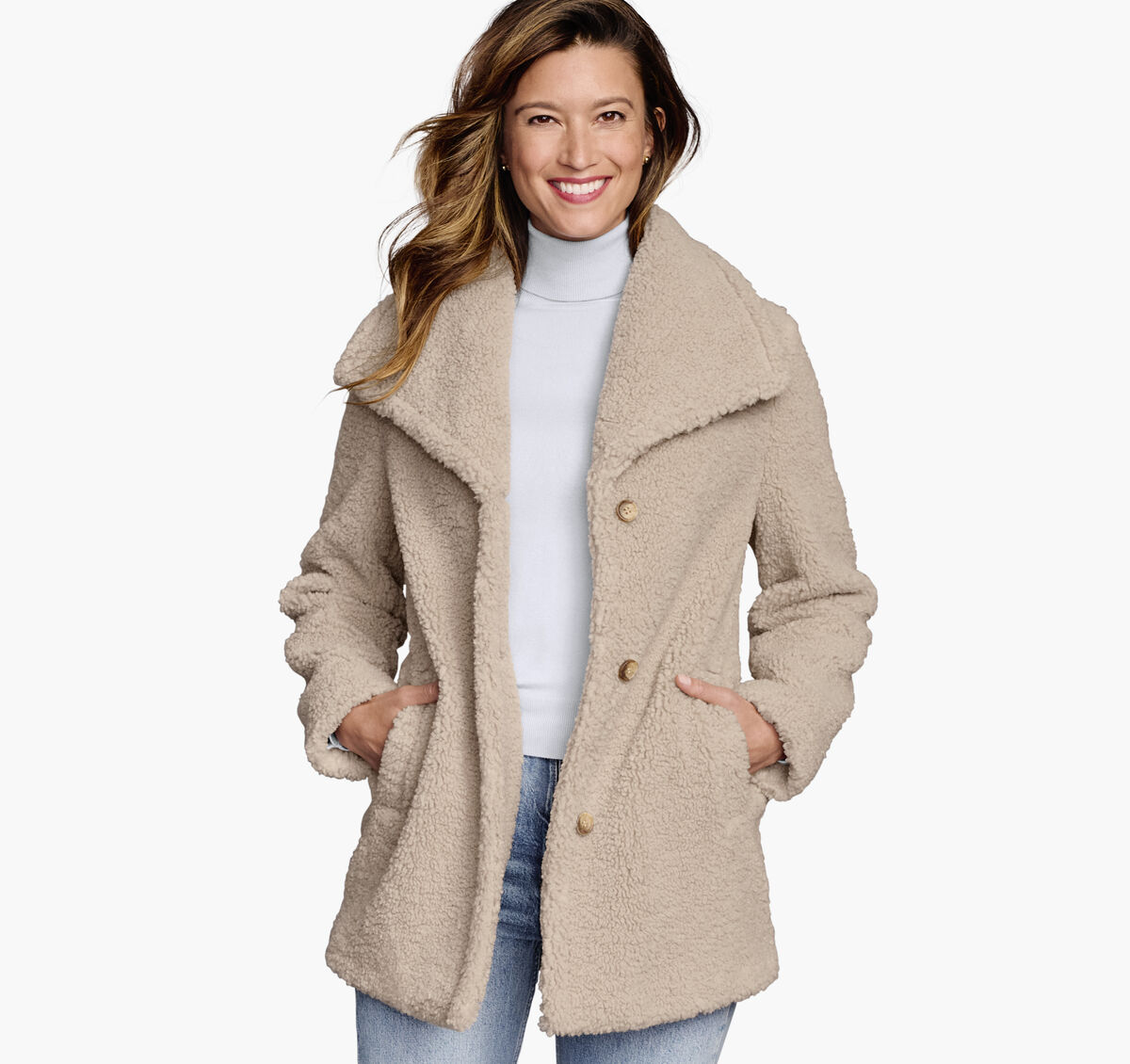 Faux Fur Teddy Coat image number null