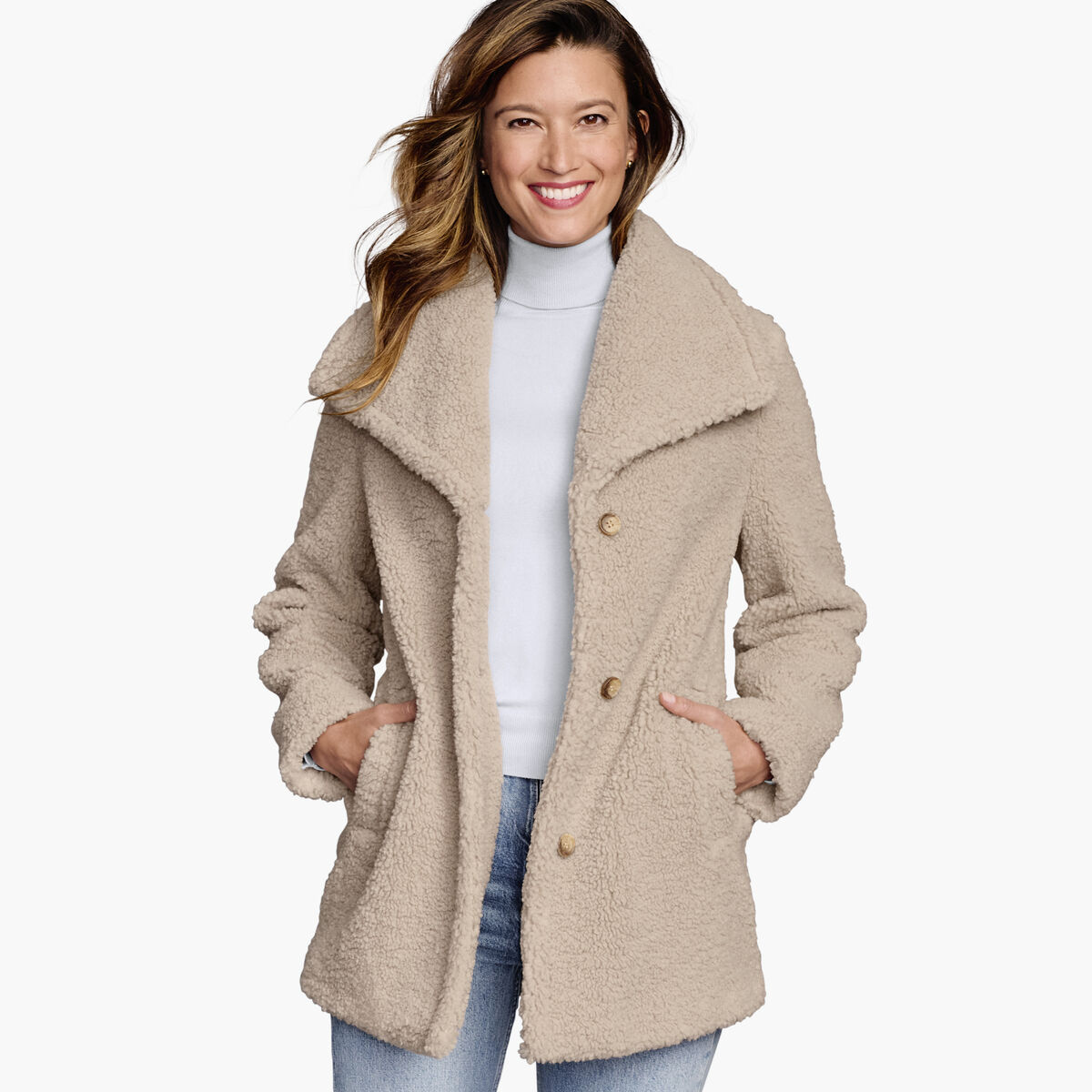 Faux Fur Teddy Coat image number null
