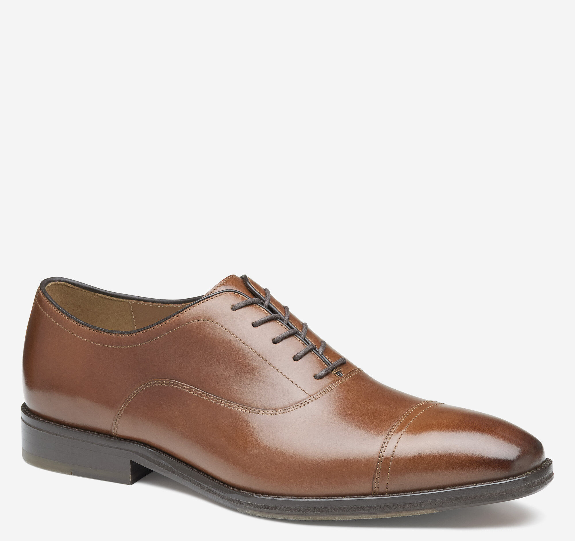 Men's Sullivan Cap Toe in Tan Italian Calfskin | Johnston & Murphy