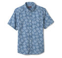 Cotton-Linen Short-Sleeve Print Shirt image number null