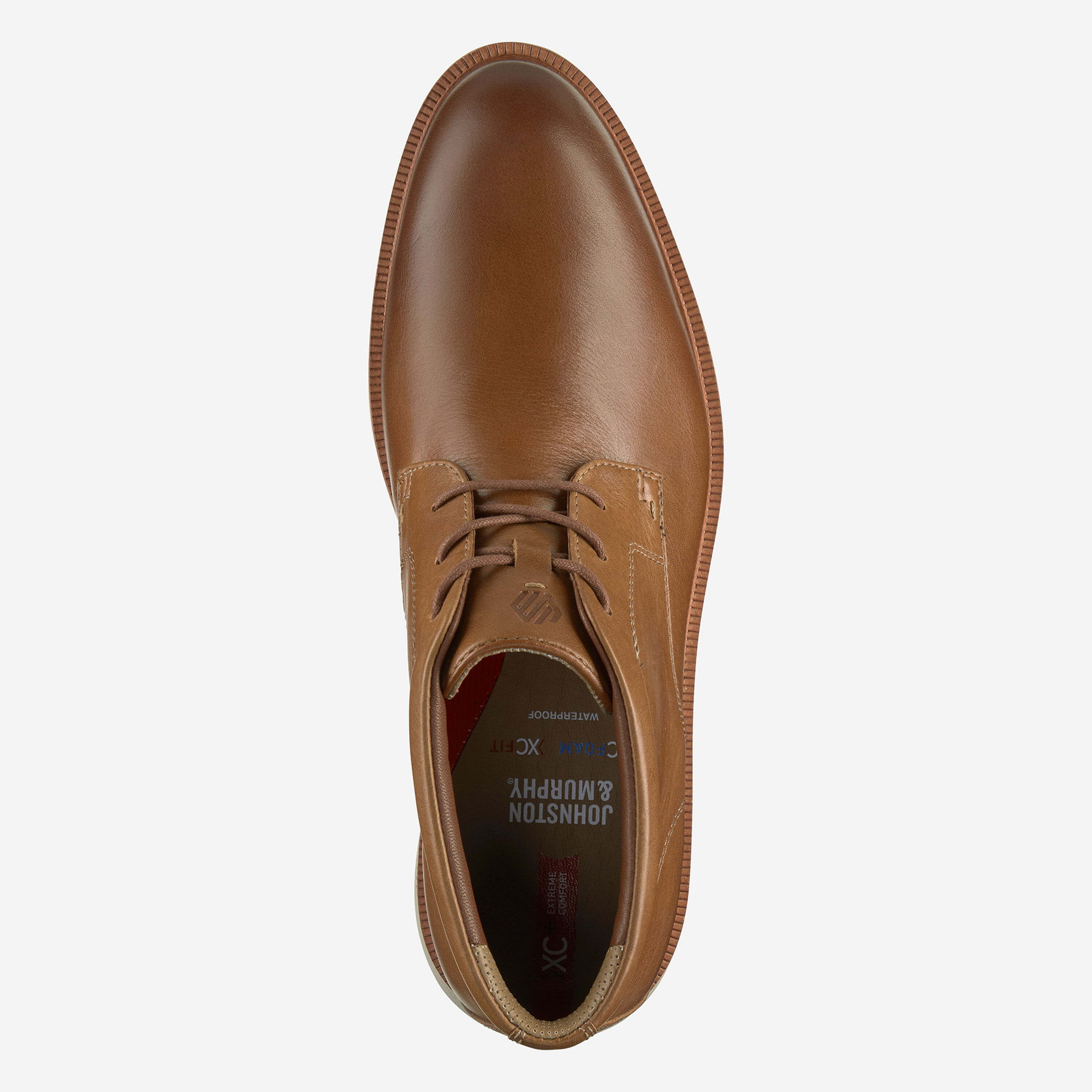 Johnston & Murphy Tan Chukka-Style Leather Lace-Up Boots