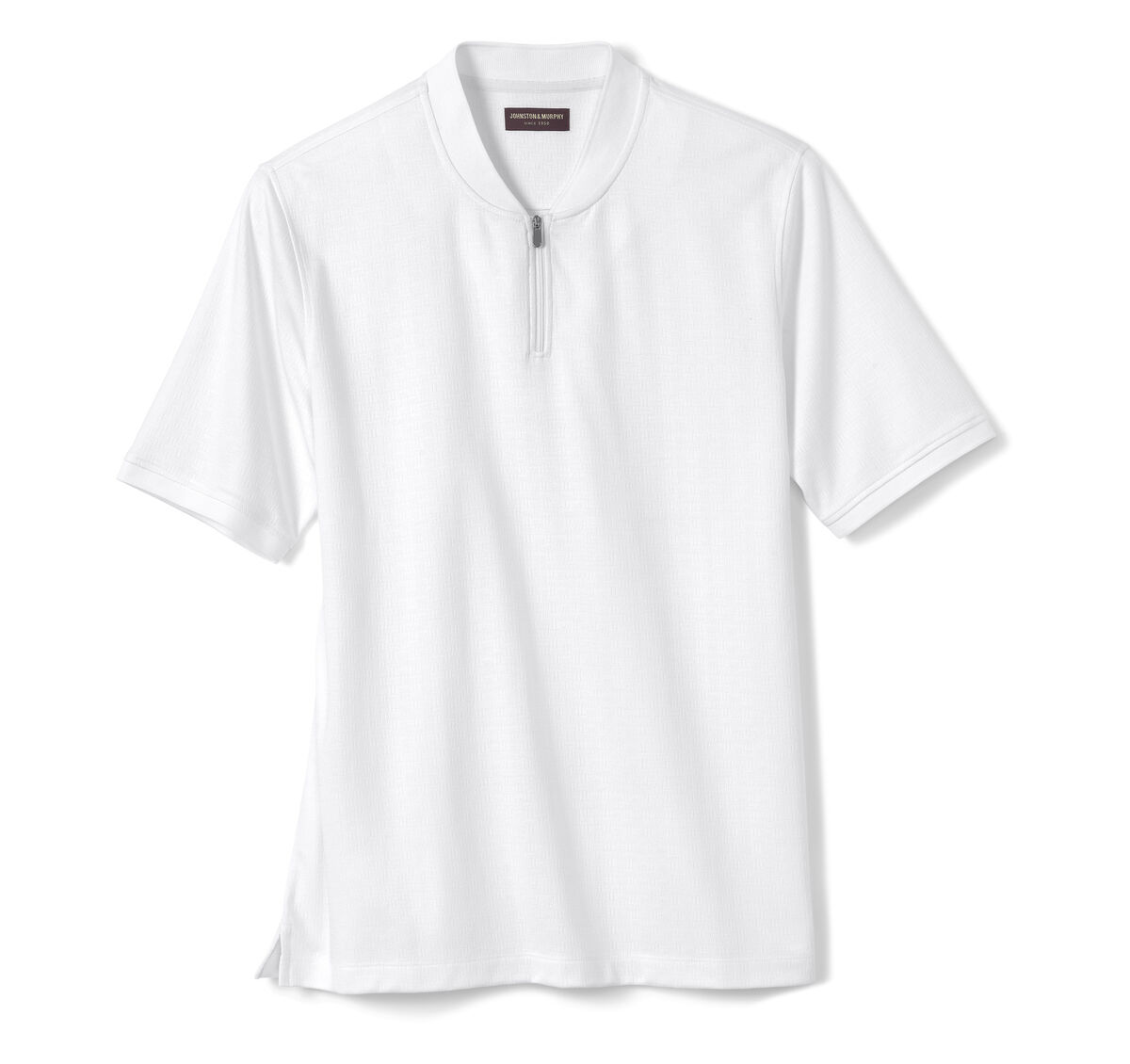 Jacquard Zip Polo image number null