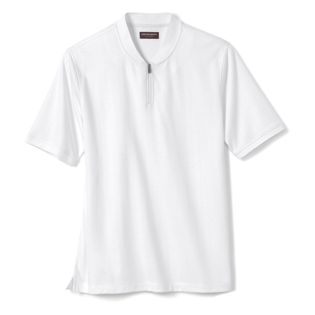 Jacquard Zip Polo image number null