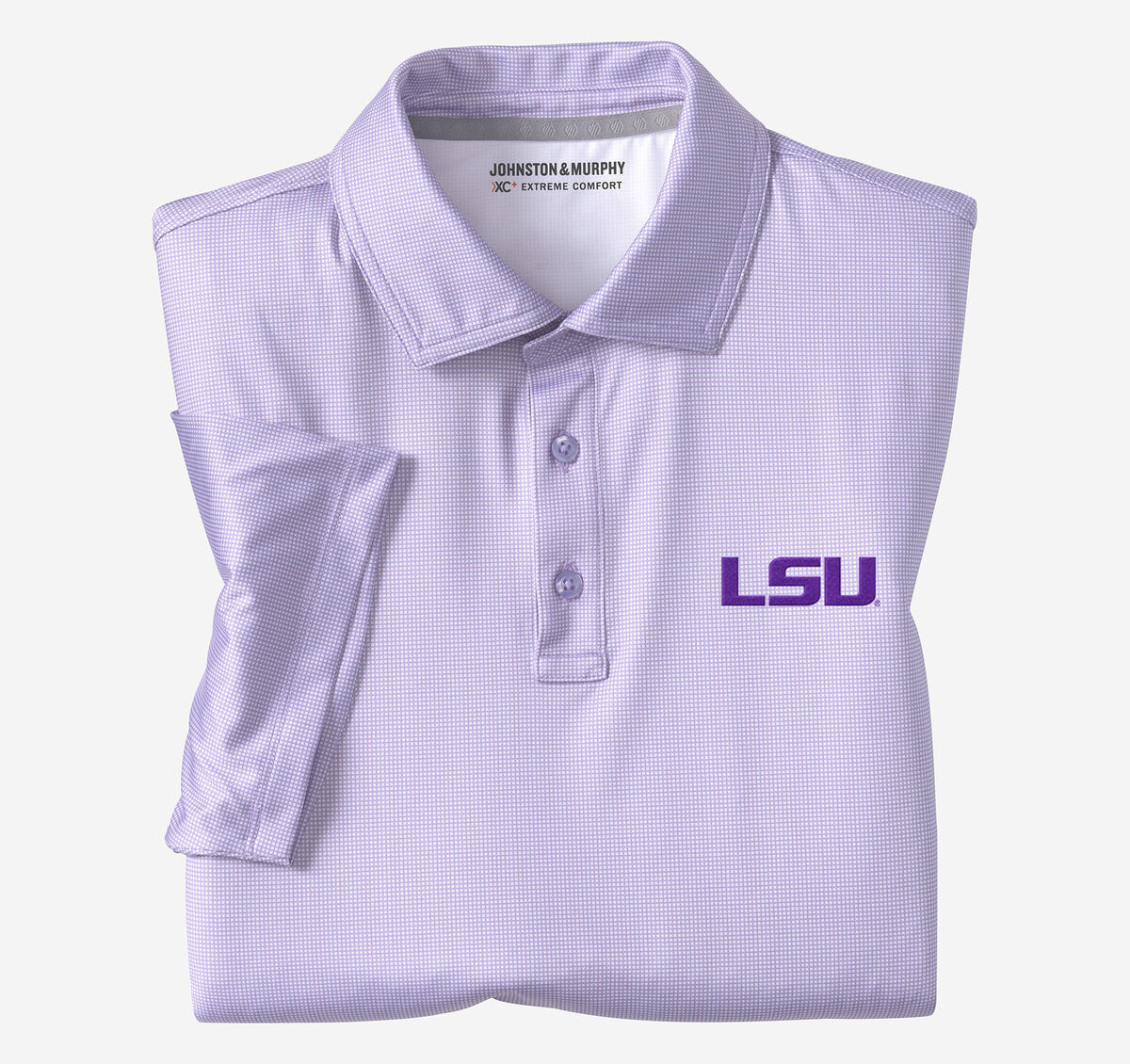 Collegiate XC+&trade; Gingham Polo image number null