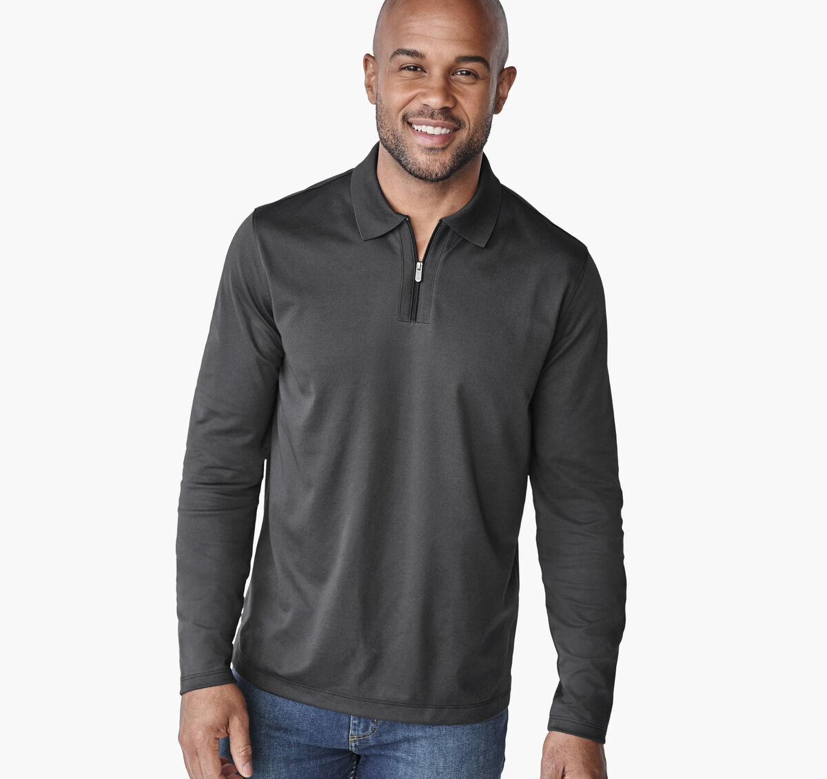 Cochran Long-Sleeve Zip Polo image number null
