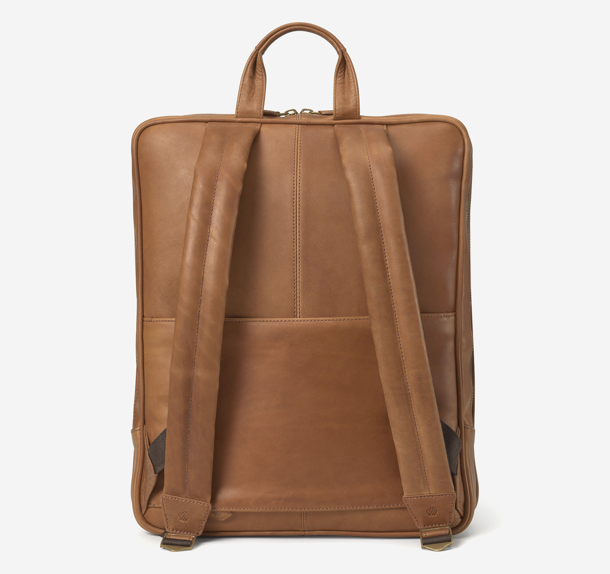 Men's Rhodes Commuter Backpack in Tan Full Grain | Johnston & Murphy