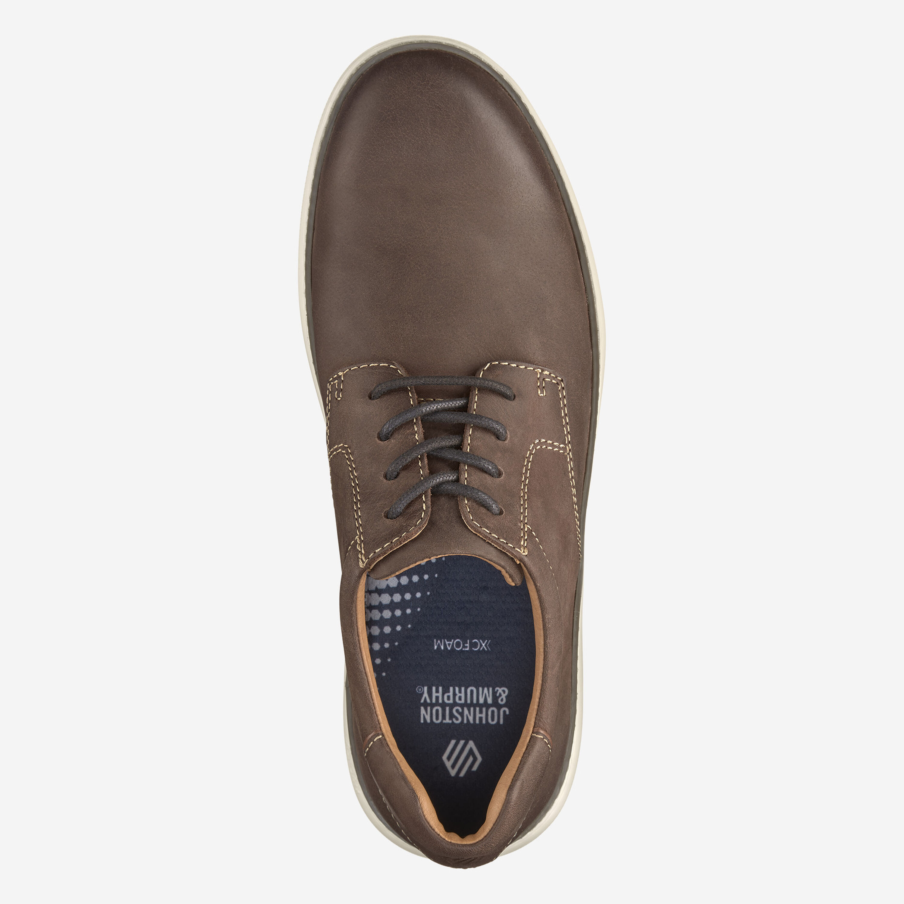 Johnston Murphy Men’s Size 13.0 M McGuffey 2 Plain Toe Brown Leather Oxfords Johnston Murphy Men main image 3