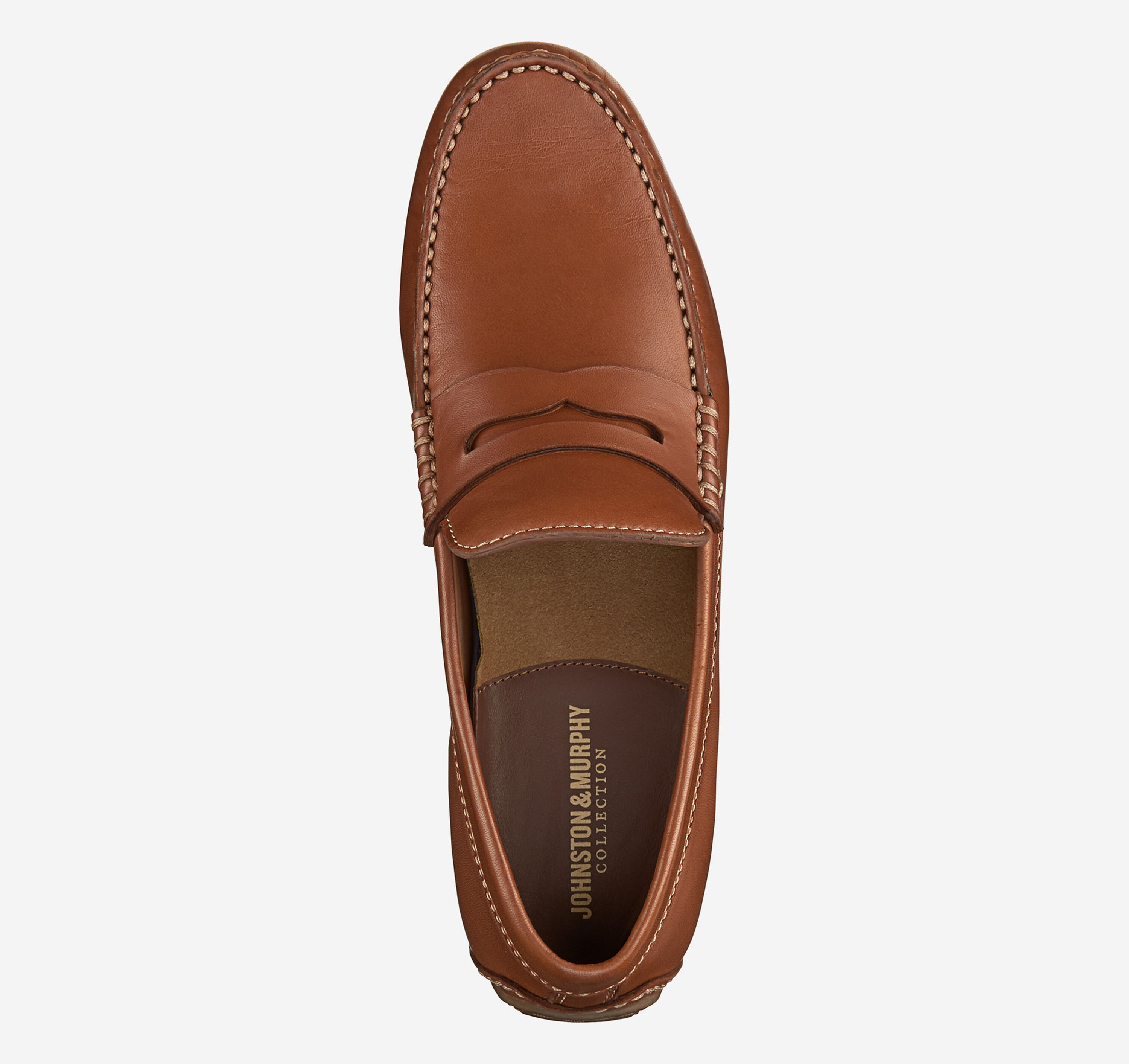 Johnston & Murphy Penny Loafer Mens 9M Tan Leather Driving Shoes  Memory Foam Amazon.com | Johnston & Murphy Men main image 3