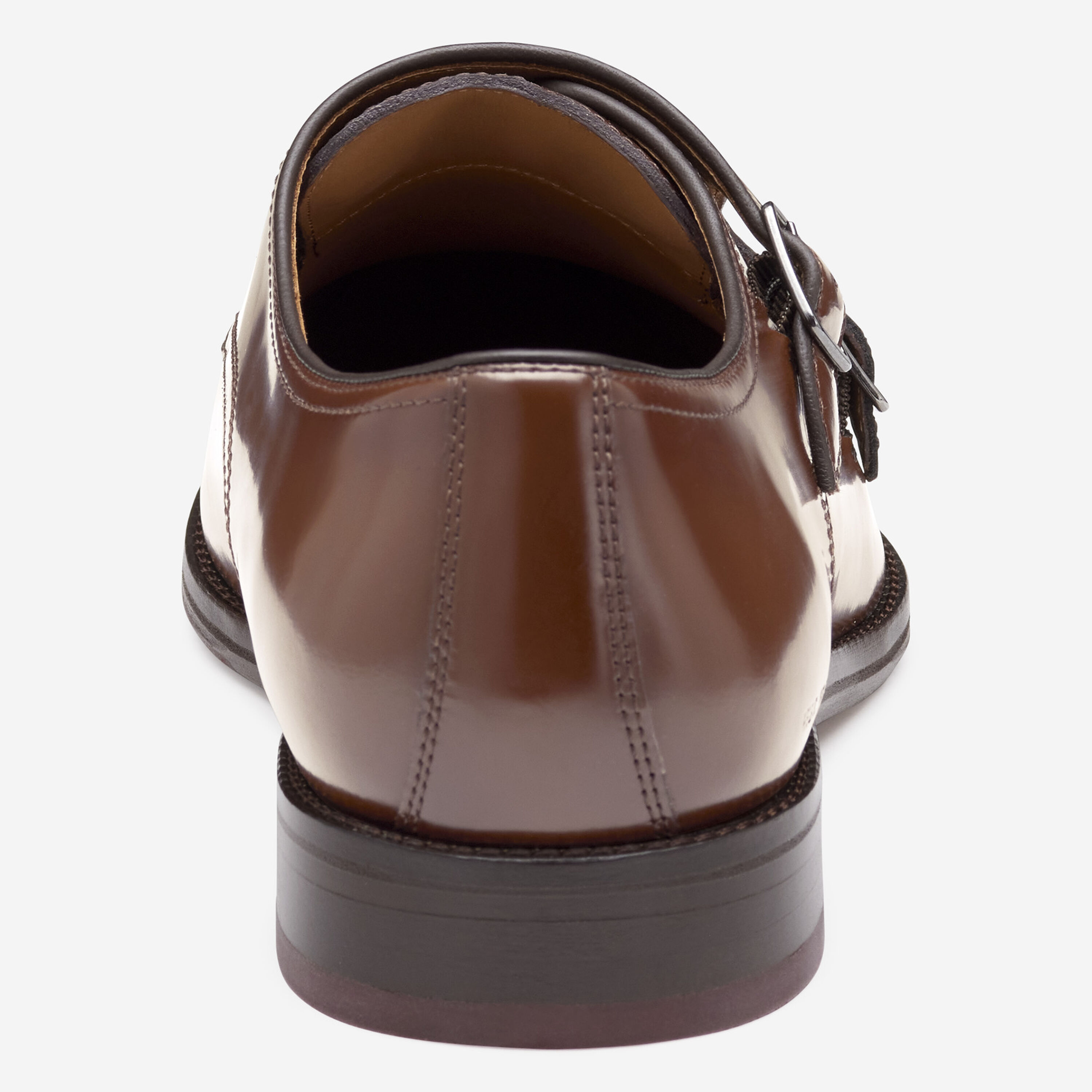 Men’s Gucci Calfskin Brogue Captoe Monk Strap Loafers, Brown/Blue Wingtip Brogue Kiltie Monk Strap Shoes- Navy Suede | Lethato main image 4